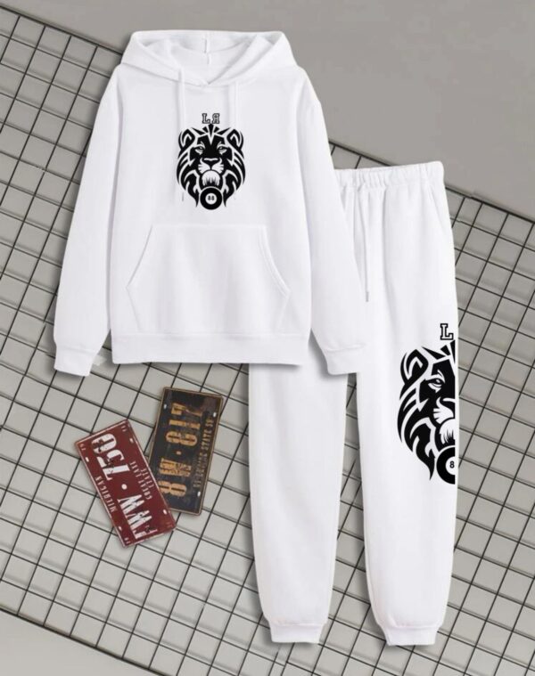 2 piece white tracksuit